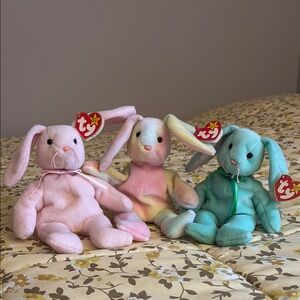 ‘96 & ‘98 Ty Beanie Babies 3 Bunnies